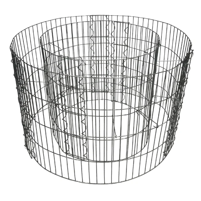 Coș rotund din plasă de gabion